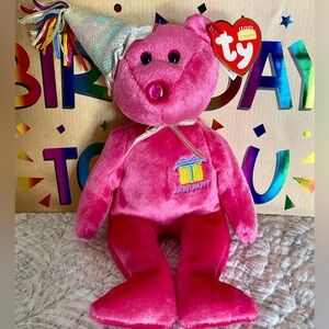 🎂 JANUARY BIRTHDAY RETIRED COLLECTIBLE TY BEANIE BABY BEAR!